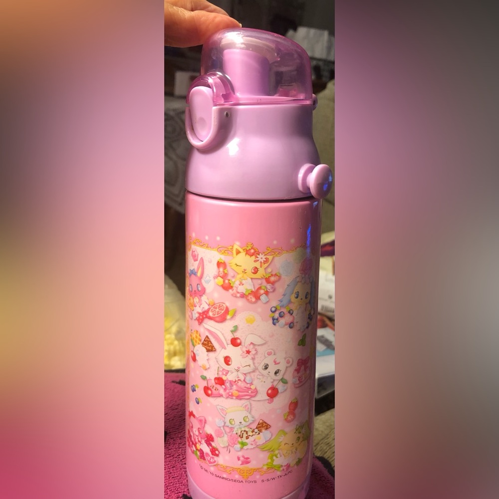 Sanrio Sega Jewelpet Thermos Water Juice Bottle